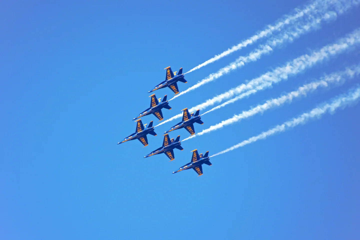 Jet flyby celebrating America